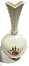 Lenox rose bud vase gold trim 