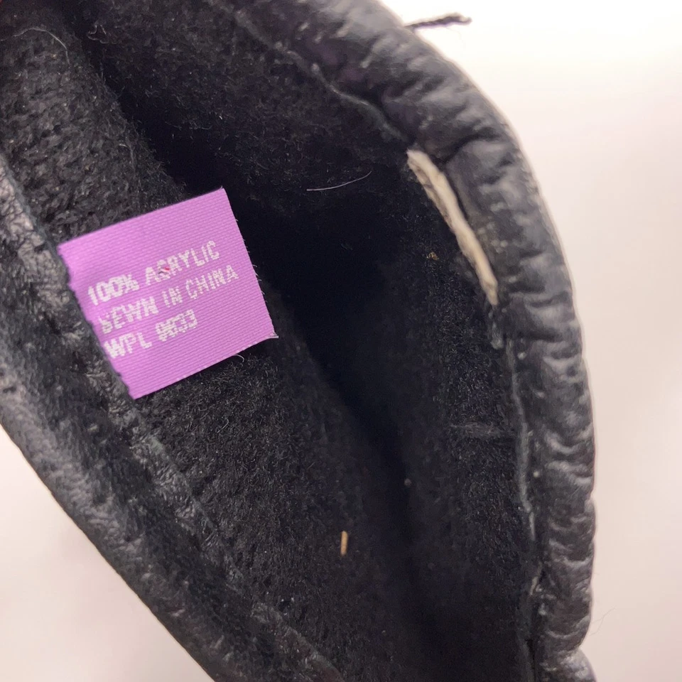 Grandoe Black Tooled Pattern Leather Gloves Size M - Image 3 of 4