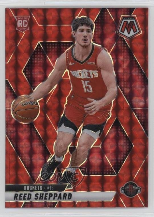 2024-25 Panini Mosaic Rookies Red Prizm Reed Sheppard #249 Rookie RC 10yl