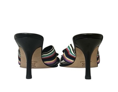 Sandalias Isaac Couture negras de cuero para niños con tacón de gatito talla 7 - Imagen 8 de 10