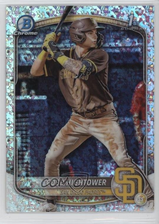 2025 Bowman Chrome Prospects Mini-Diamond Refractor Cobb Hightower #BCP-104