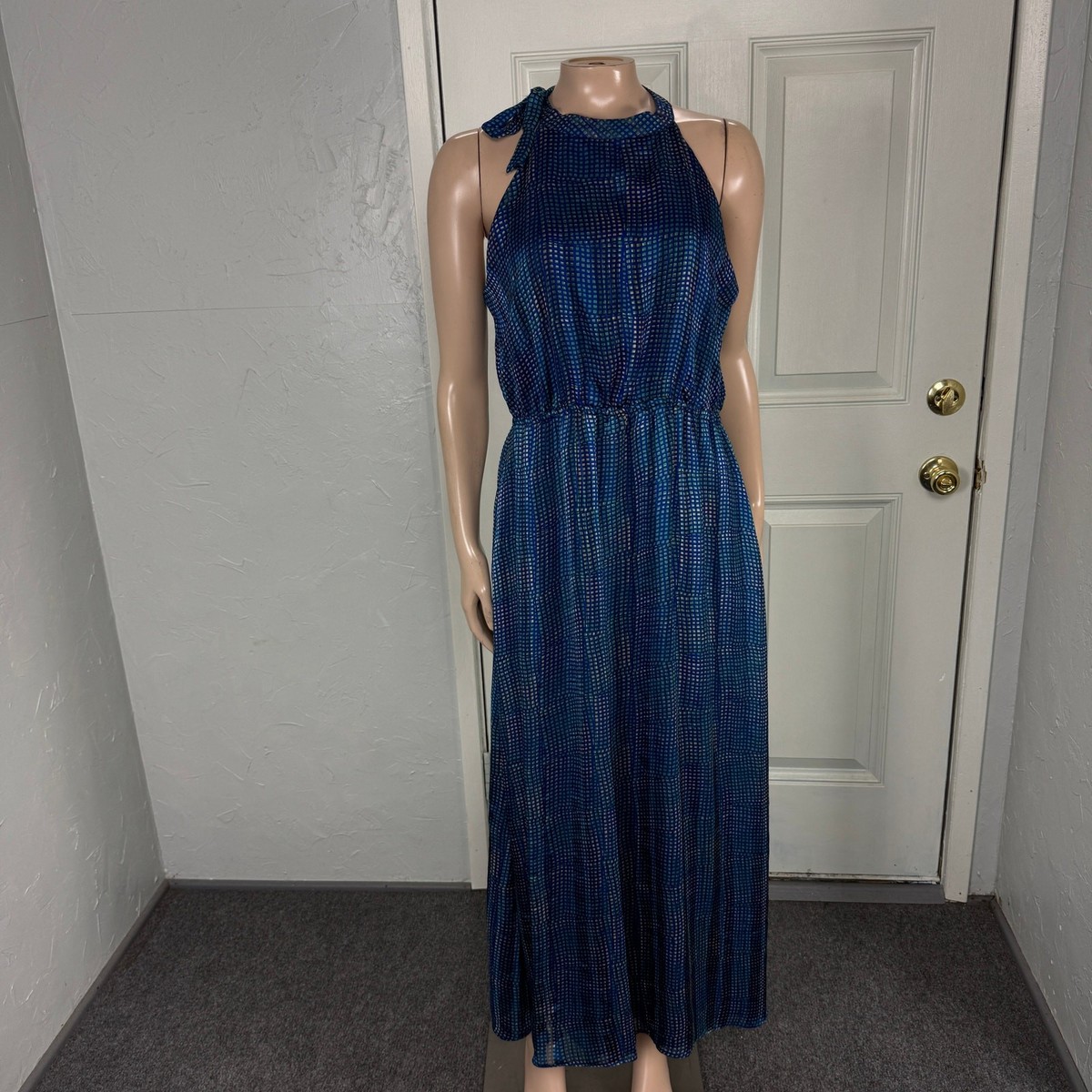 flowy denim dress Tiered Flowy Overall Denim Dress Light Blue / L