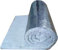 Ceramic Fiber Blanket Insulation Mat Single Sided Aluminum Foil Facing 2300 845
