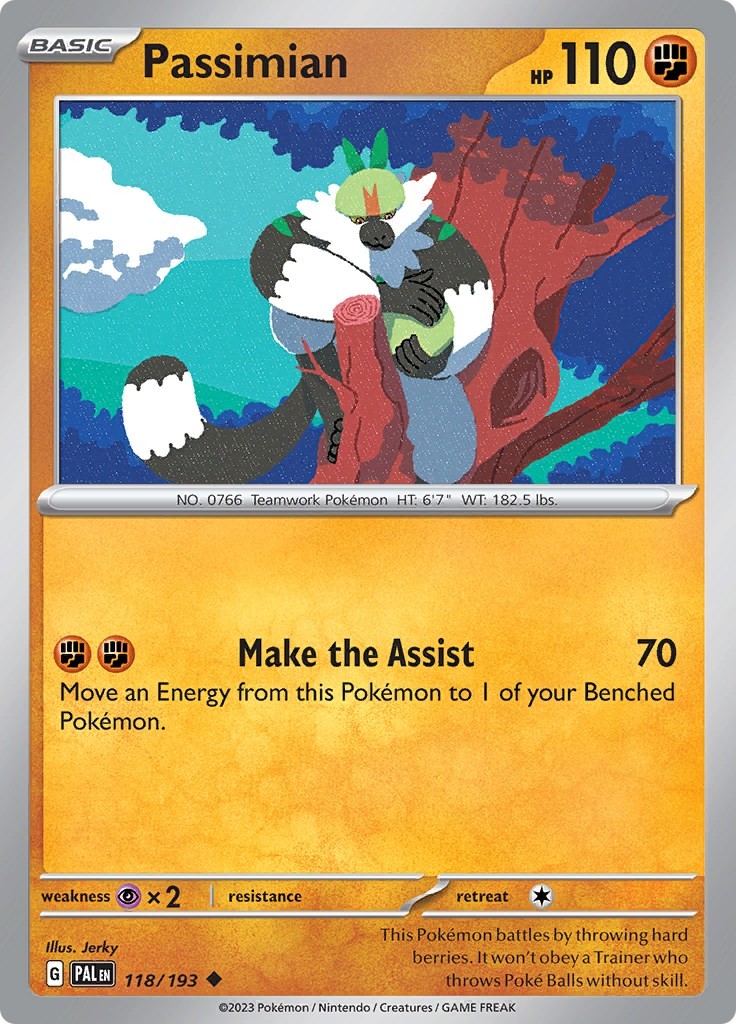 Pokemon Passimian [PAL - 118/193] Uncommon NM B-024