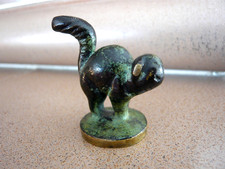 Gluttöter Messing Bronze Katze  Figur Bosse? Baller?