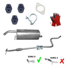 Auspuff Auspuffanlage Komplett fur Ford Fiesta VI 1242ccm Euro5 Neu +Montagesatz