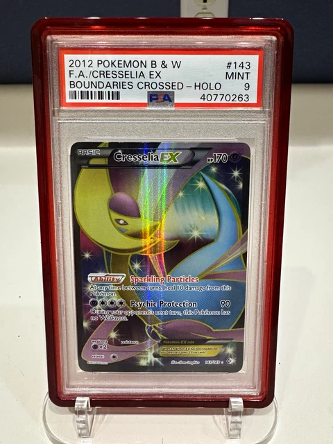 2012 Pokemon BW Boundaries Crossed Cresselia EX Full Art #143/149 PSA 9