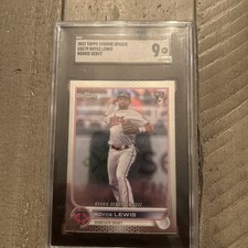 2022 Topps Chrome Royce Lewis  Update Series - Rookie Debut #USC79 (RC) graded