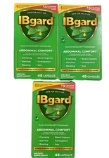 (3)~ IBgard (48 capsules each) for IBS Exp 09/2026.