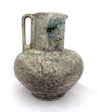 Mid Century German RUSCHA Art Pottery Pitcher Vase Fat Lava Matte Glaze
