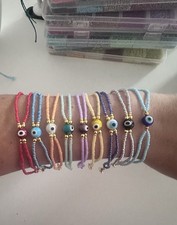 Handmade Evil Eye Bracelet Seed Bead Jewelry Authentic Glass Nazar  Adjustable