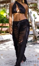 Thrift & Threads Set In Black No Tags Fits A True Medium US Size 6 Pre-owned.