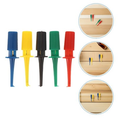 30 Pcs Multimeter Test Hook Clips Mini Grabber Probes Electrical Testing Kit