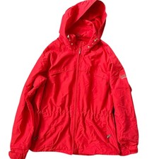 Vintage Pacific Trail Red Hooded Outdoor Windbreaker Jacket Size L 90s