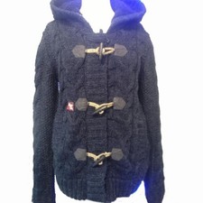KHUJO Damen Strickjacke Modell: Koala Blau S
