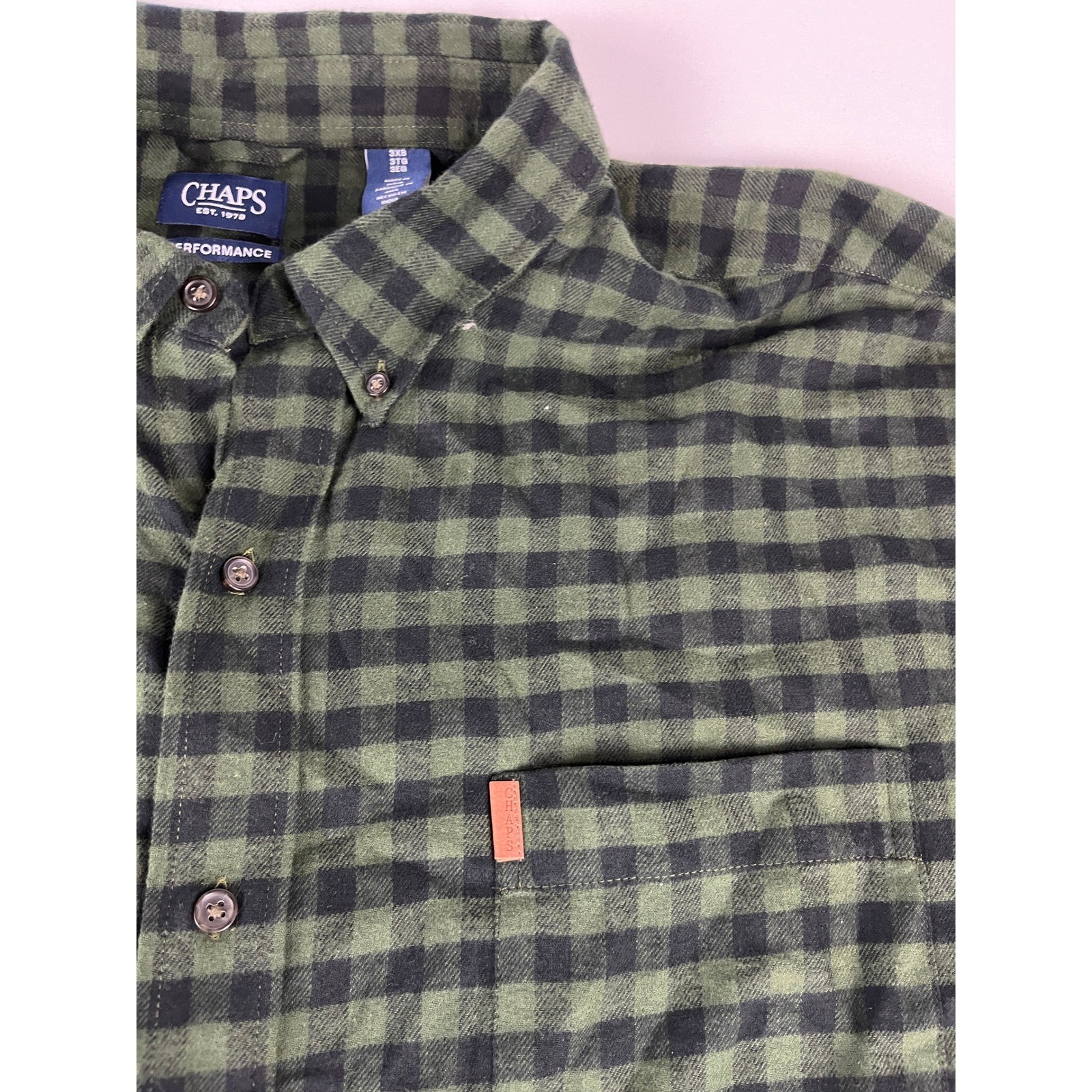 Chaps Performance Long Sleeve Button Down Shirt G… - image 1