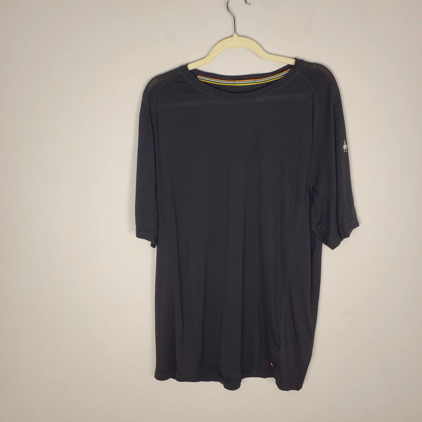Smartwool Active Ultralite Short Sleeve Shirt Men's Size XL Black