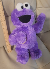 Sesame Street PURPLE Cookie Monster Plush Toy Factory, 13" Tall