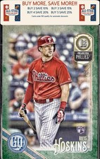2018 Topps Gypsy Queen #199 Rhys Hoskins Green Rookie Philadelphia Phillies