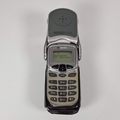 Samsung SCH-3500 Silver Vintage Flip Cell Phone (Sprint) | eBay