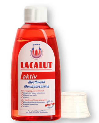 Lacalut Aktiv Mouthwash Gum Protection Plaque Care Daily Oral Rinse Formula