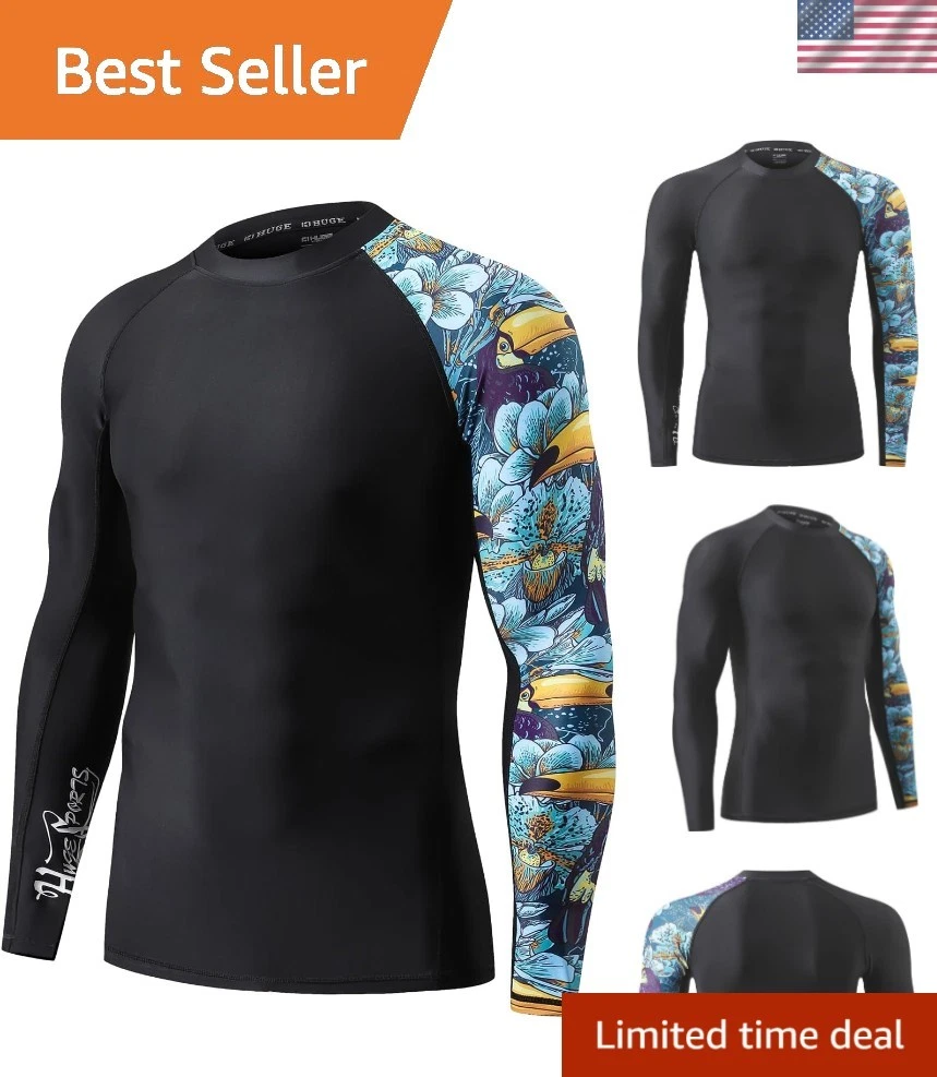 Men's Rash Guard Long Sleeves UPF 50+ UV Sun Protection Quick Drying Splice C...
Opens in a new wind