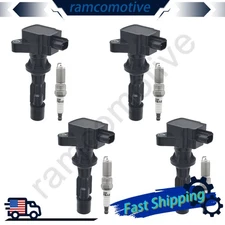 4x Ignition Coil and Iridium Spark Plug for Mercury Milan 2.3L 2006-2009