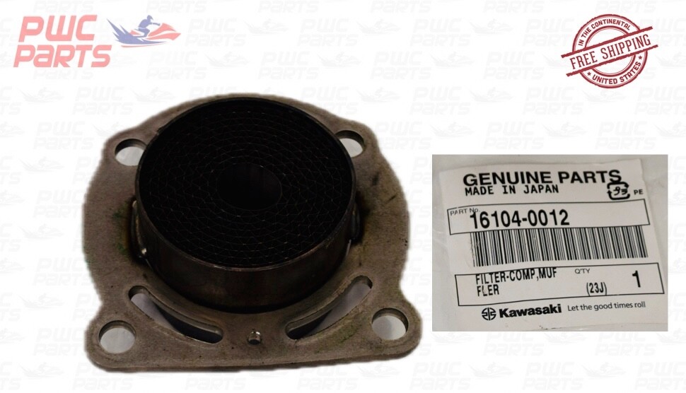 水上オートバイ用 Kawasaki ULTRA310XSE'17 OEM section (Mufflers) parts Used [X2210-43] 2011-2023 Kawasaki Ultra 300LX 310X R LX-S OEM Exhaust