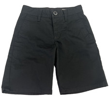 Volcom Black Flat Front Boys Knee Length Chino Size 23 Youth 10