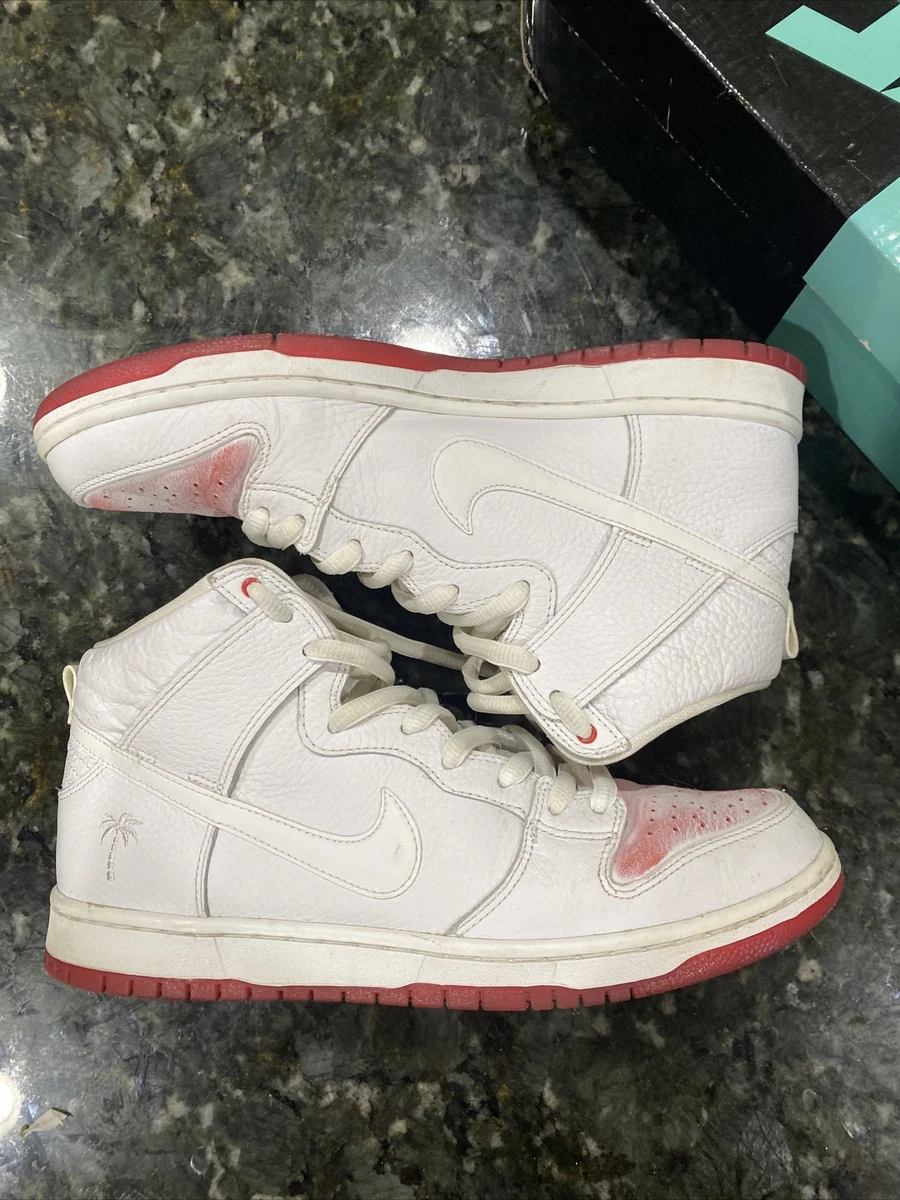 Nike SB Zoom Dunk High Pro QS Kevin Bradley White Red AH9613 116 Size 11.5