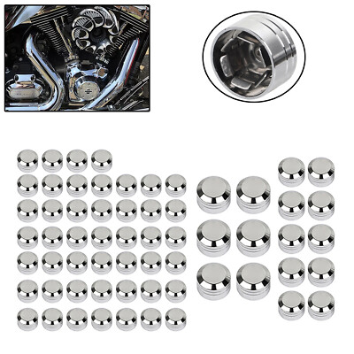 62X Engine Topper Bolt Cover Caps For Harley Touring Electra Road Glide Softail
