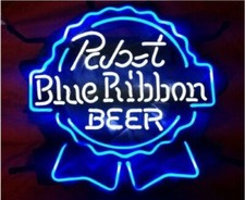 20"x16" Pabst Blue Ribbon Beer Neon Sign Light Lamp Bar Cave Wall Decor