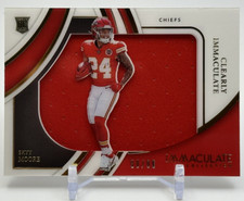 Skyy Moore RC 2022 Clearly Immaculate Jersey Rookie RC Football Card 68/99 CRISP