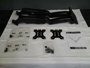 WALI Dual LCD Monitor Fully Adjustable Gas Spring Wall ...