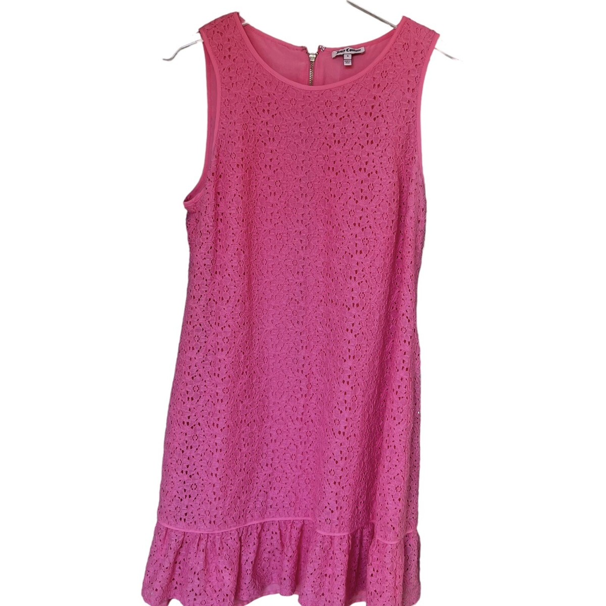chinese dress ladies Juicy Couture Sleepwear Ladies Cashmere Rose Pink Velour Luxe Bling Logo Belted Robe Large/Extra Large