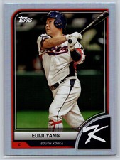 2023 Topps World Baseball Classic EUIJI YANG #68 Silver Rainbow Foil Base WBC