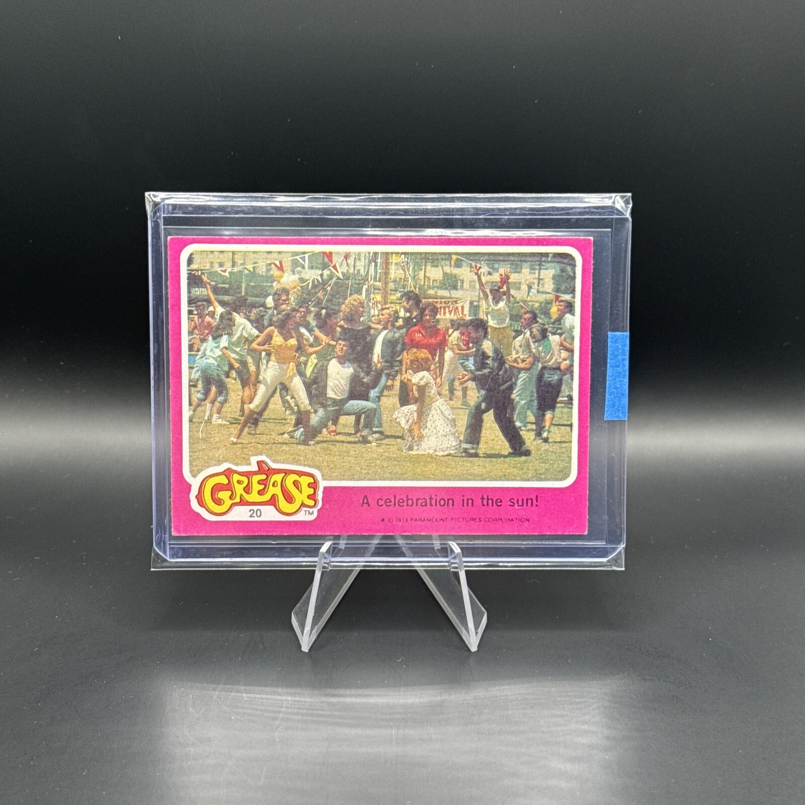1978 Topps Grease #20 A celebration in the sun!