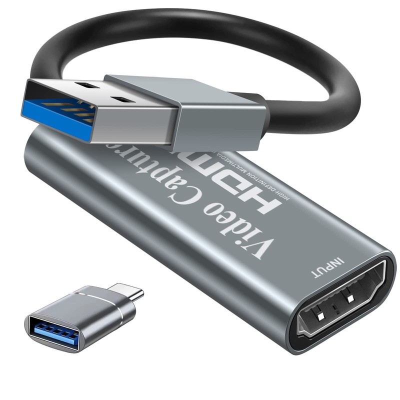 Papeaso 4K HDMI to USB capture card, Full HD 1080p video capture device