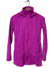 Athleta Womens Rishi Full Zip Hooded Jacket Size XS Fuchsia Pink 405057 GUC