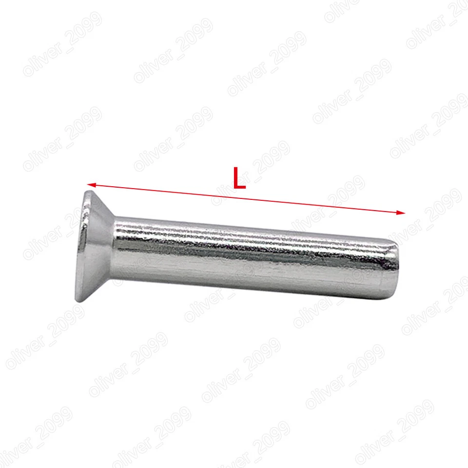 Rivetti testa svasata in acciaio inox 304 M2 M2,5 M3 M4 M5 M6 - Immagine 2 di 4