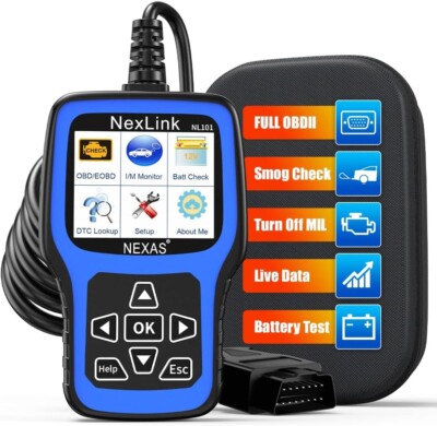 Lexas NL101 Scanner Diagnostic Tool & Battery Tester - Car Engine Code Reader