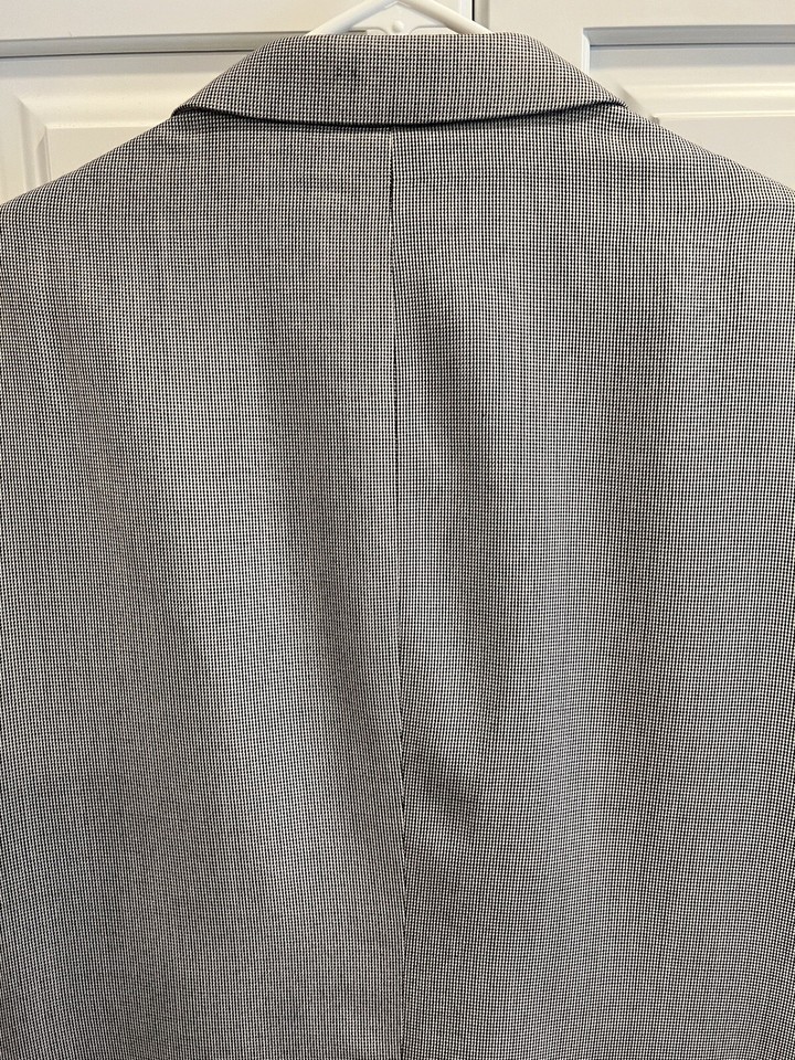 STAFFORD Men's Gray Blazer Jacket Coat Silk & Wool Blend Size 46L eBay