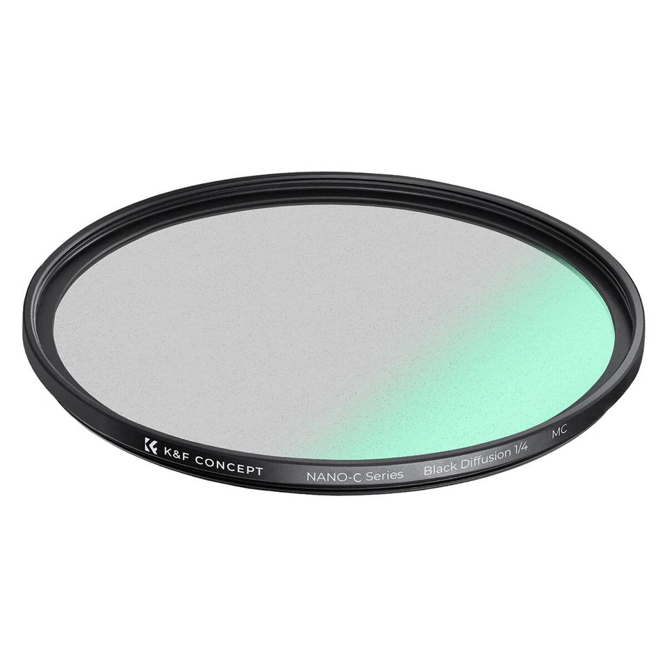 K&F Concept 67mm Diffusion Filter Black Pro Mist 1/4 AR Coated Sony 85mm F/1.8 E - Image 4 of 4