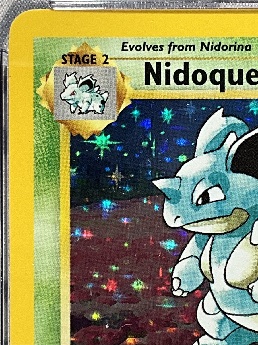 WORLDのNIDO CGC 10 GEM MINT Nidoqueen Jungle German 7/64 Holo Rare SWIRL