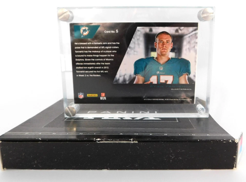 2012 Panini Totally Certified RYAN TANNEHILL #5 💎 HRX Video Card /40 - Image 2 of 3