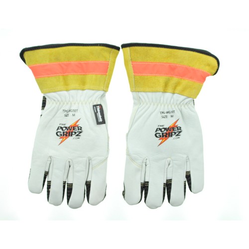 Power Gripz TPG-WG10T Insulated Heavy Duty Cowhide Leather Work Gloves 10" - Picture 7 of 8