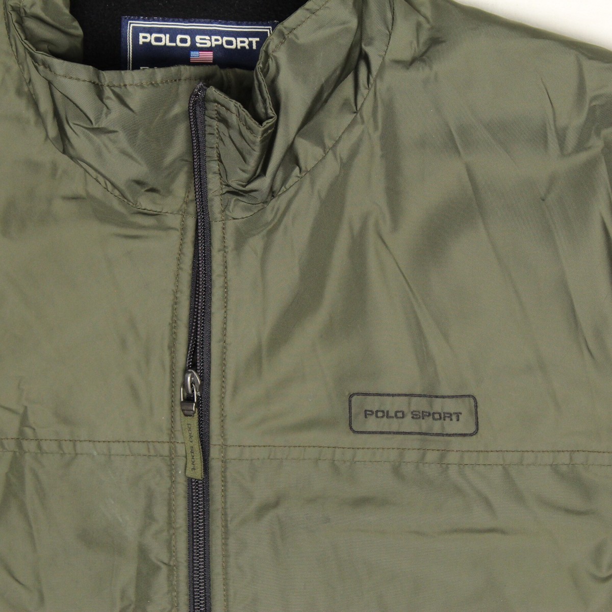 Polo Sport Ralph Lauren Jacket Mens M Olive Green Nylon Polo Sport Ralph Lauren Jacket Mens M Olive Green Nylon