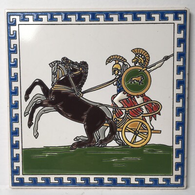 Roman Chariot Decor Tile 6x6” | eBay
