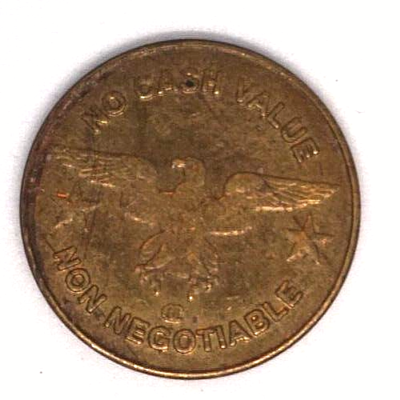 その他 PEACE token fab Token Car Wash Token No Cash Value Non Negotiable TD 25mm Sports