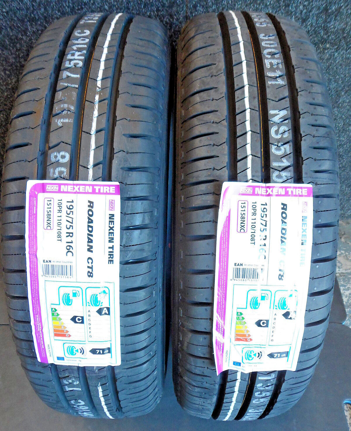 2 X 195 75 16C Nexen Roadian CT8 Commercial Van Tyre 195/75R16C 1957516C